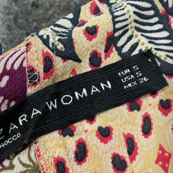 Zara Floral Off The Shoulders Midi Dress Bloggers Favorite Women’s Size Small S - Picture 6 of 8